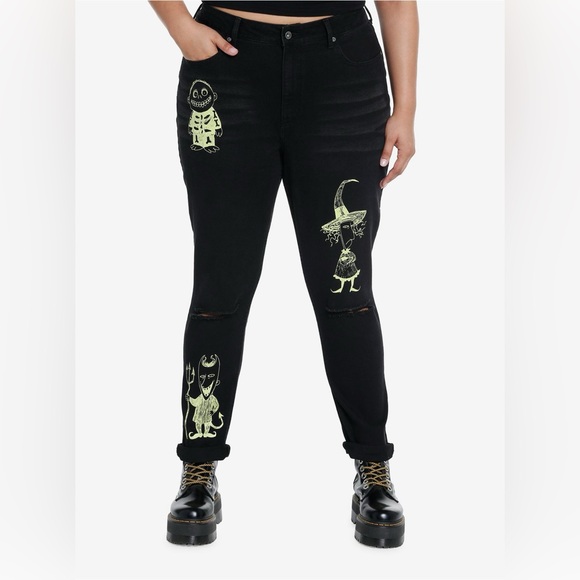 Her Universe Denim - Her Universe The Nightmare Before Christmas Oogie Boogie Black Jeans, Size 13